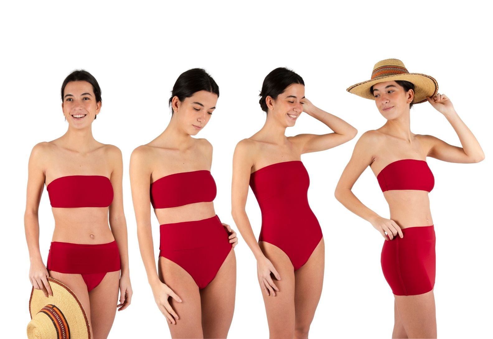 BIKINI BOTTOM ONEKINI BIMINI STRAWBERRY
