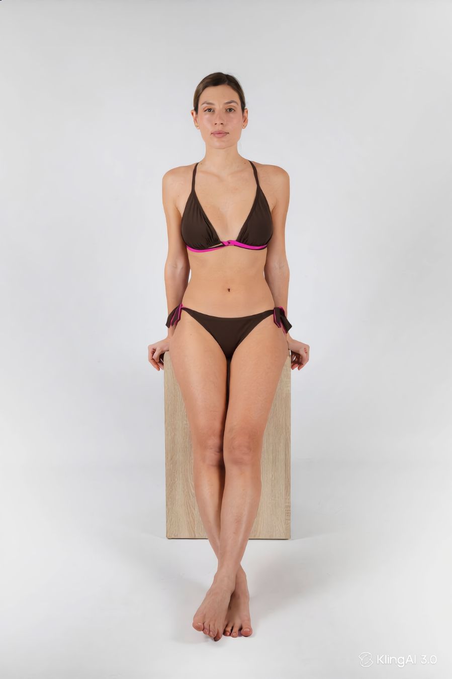 KNOTE BROWN BIKINI BOTTOM