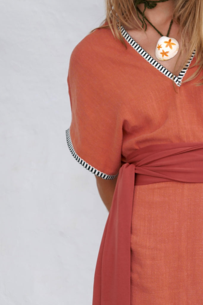Kaftan Popi Dress Rust