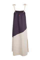 Vestido Sofía Gris/Beige