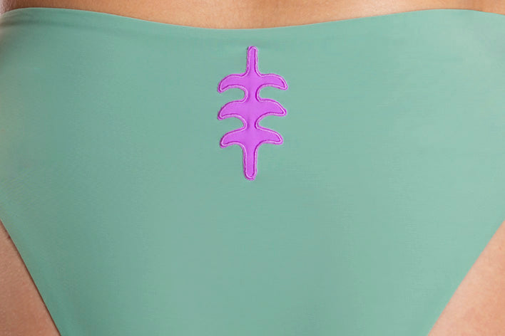 BIKINI BOTTOM NATURAL ISLA GREEN