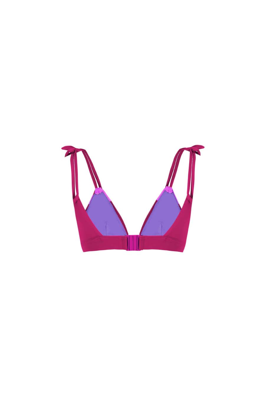 BIKINI TOP ROMBO SALITRE FUCSIA