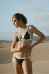 BIKINI TOP TRIANGLE ISLA GRIS