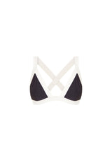 BIKINI TOP TRIANGLE ISLA GRIS