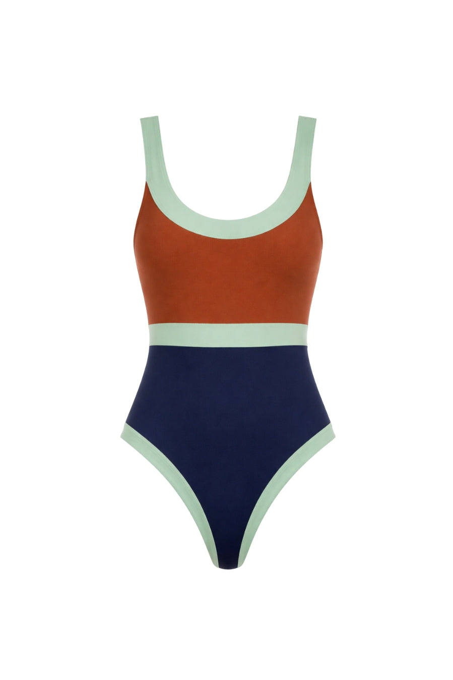 TRAJE DE BAÑO HORIZONTE BIMINI TERRA / MARINO / MENTA