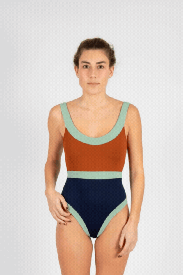 TRAJE DE BAÑO HORIZONTE BIMINI TERRA / MARINO / MENTA