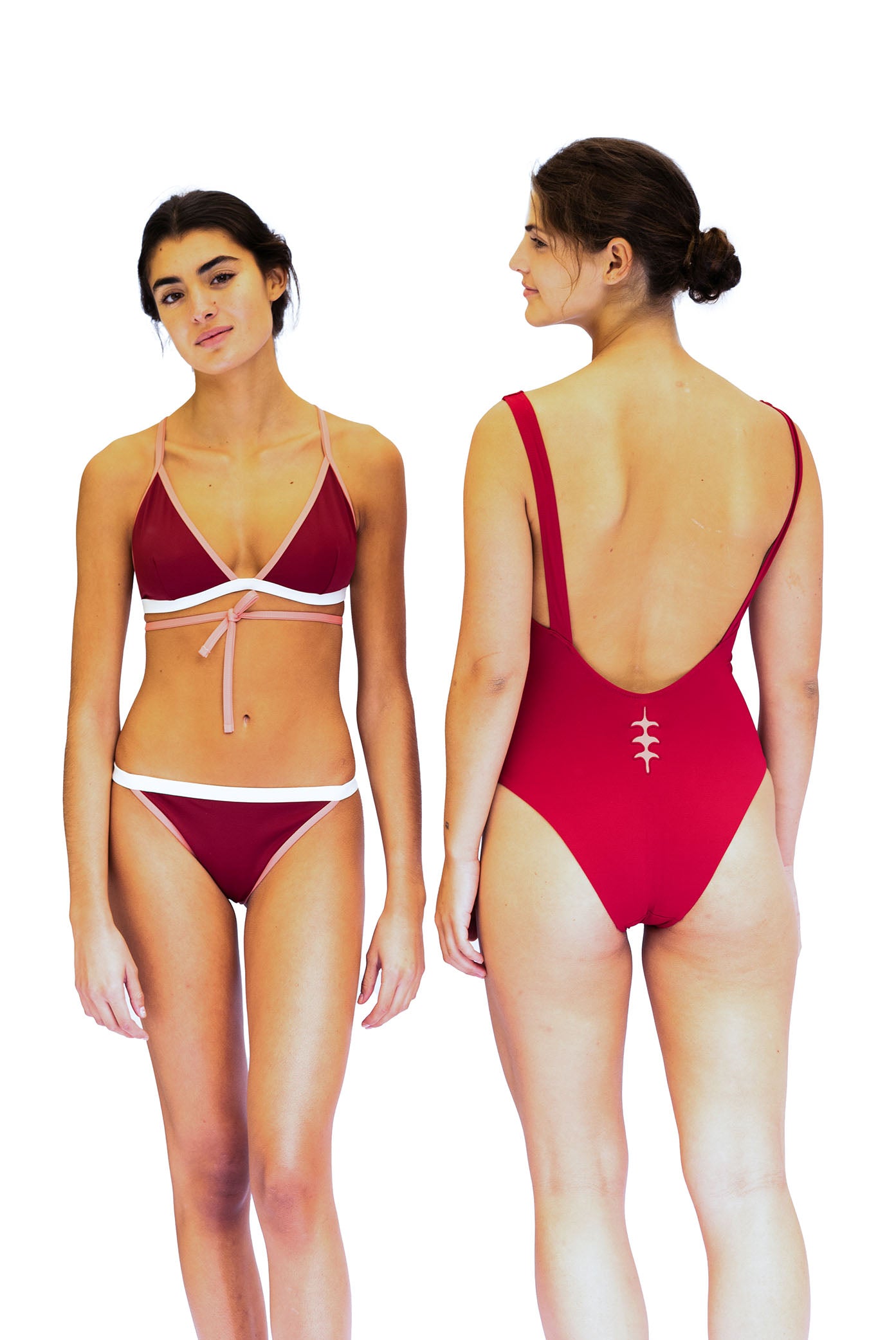 BIKINI TOP TRIÁNGULO BURDEOS