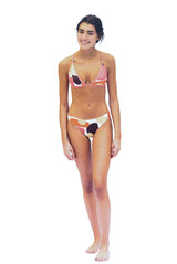 Bikini top triangulo estampado