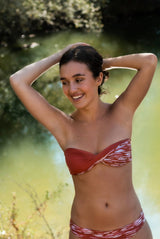 Bikini top Bandeau reversible peces