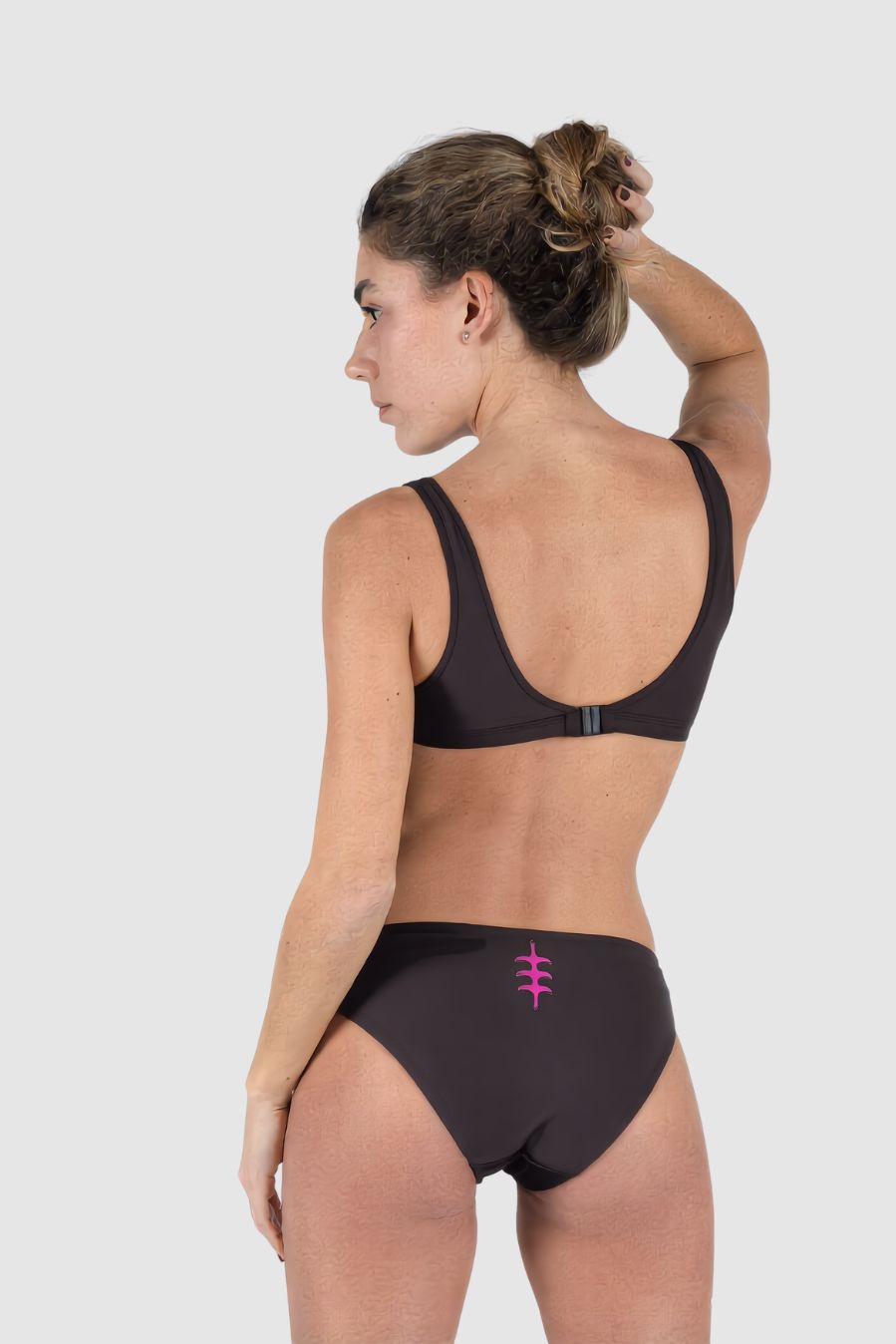 SPINE BROWN BIKINI BOTTOM