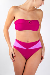 BIKINI TOP BANDEAU SALITRE FUCSIA