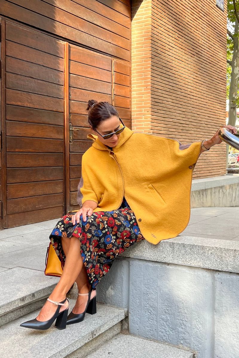 PONCHO MUR MOSTAZA