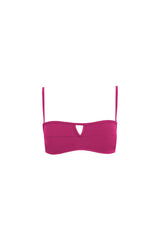 BIKINI TOP BANDEAU SALITRE FUCSIA