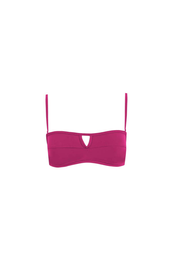 BIKINI TOP BANDEAU FUCHSIA