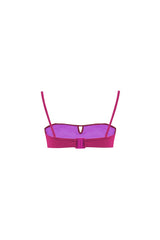 BIKINI TOP BANDEAU SALITRE FUCSIA