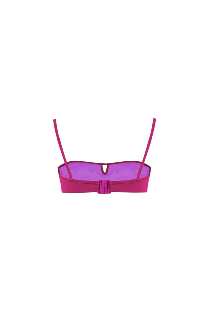 BIKINI TOP BANDEAU SALITRE FUCSIA