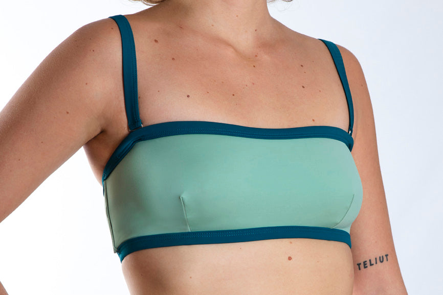 BIKINI TOP BANDEAU ISLA GREEN