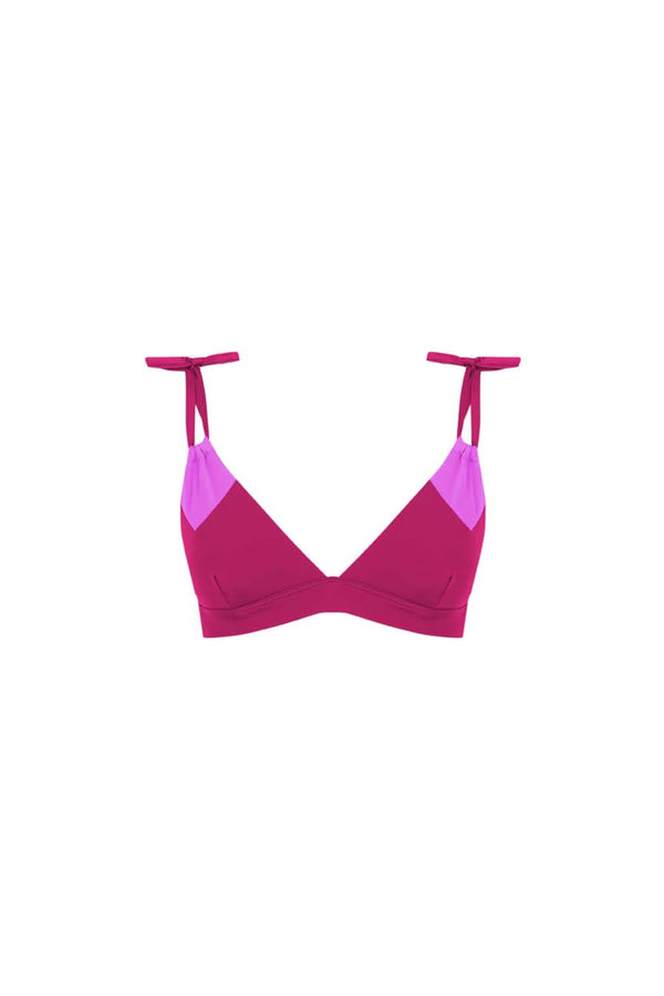 BIKINI TOP ROMBO SALITRE FUCSIA