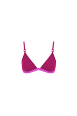 BIKINI TOP TRIANGLE FUCHSIA