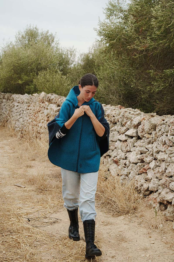PONCHO MUR BLUISH