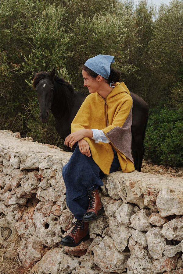 PONCHO MUR MOSTAZA