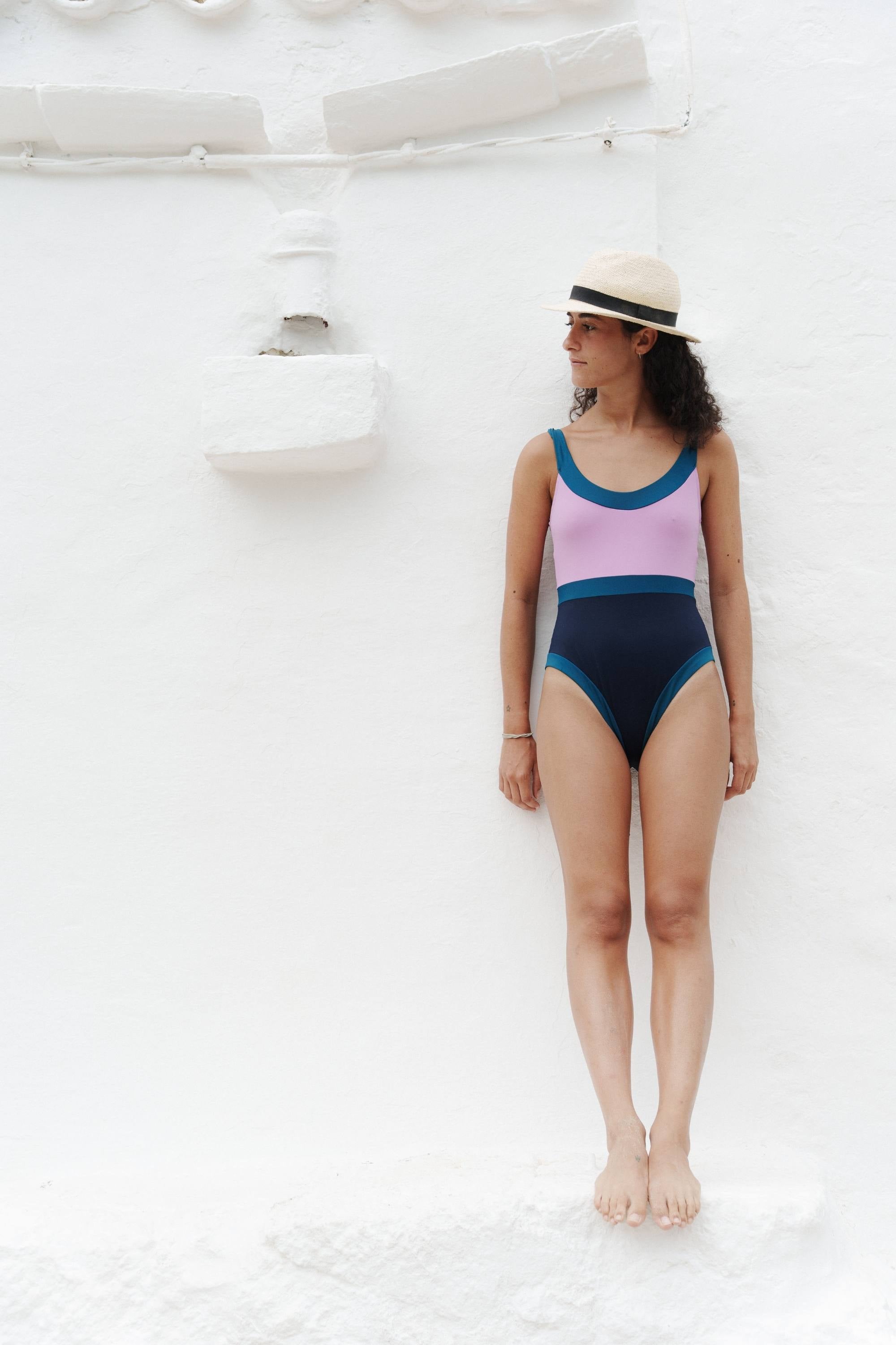 SWIMSUIT HORIZON BIMINI LILAC / NAVY / BLUISH