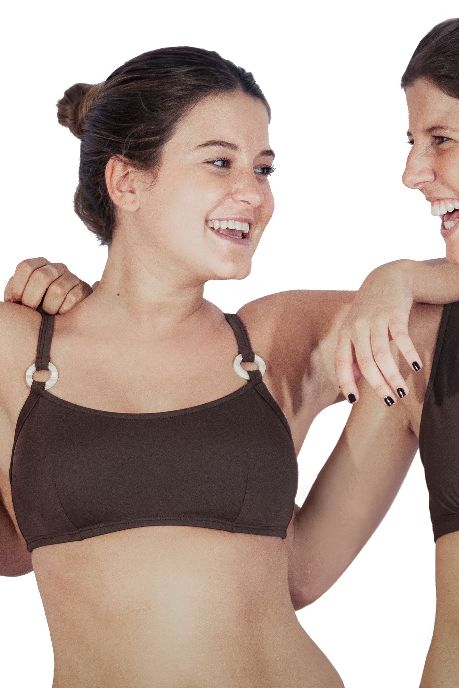 GUAMPA BROWN BIKINI TOP