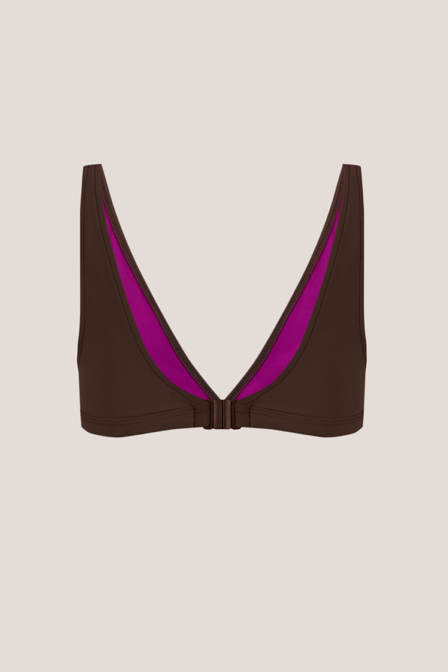 PEAK BROWN BIKINI TOP