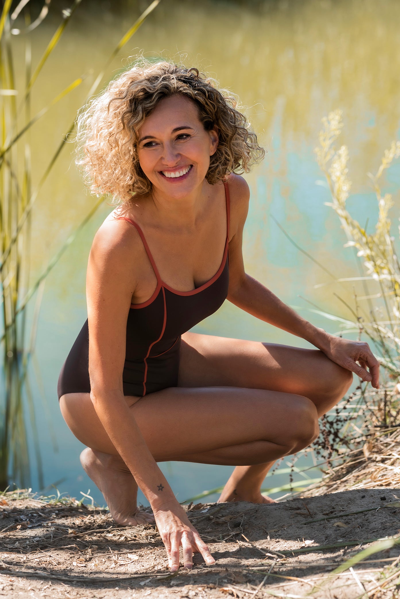 Traje de baño slim tierra moldeador