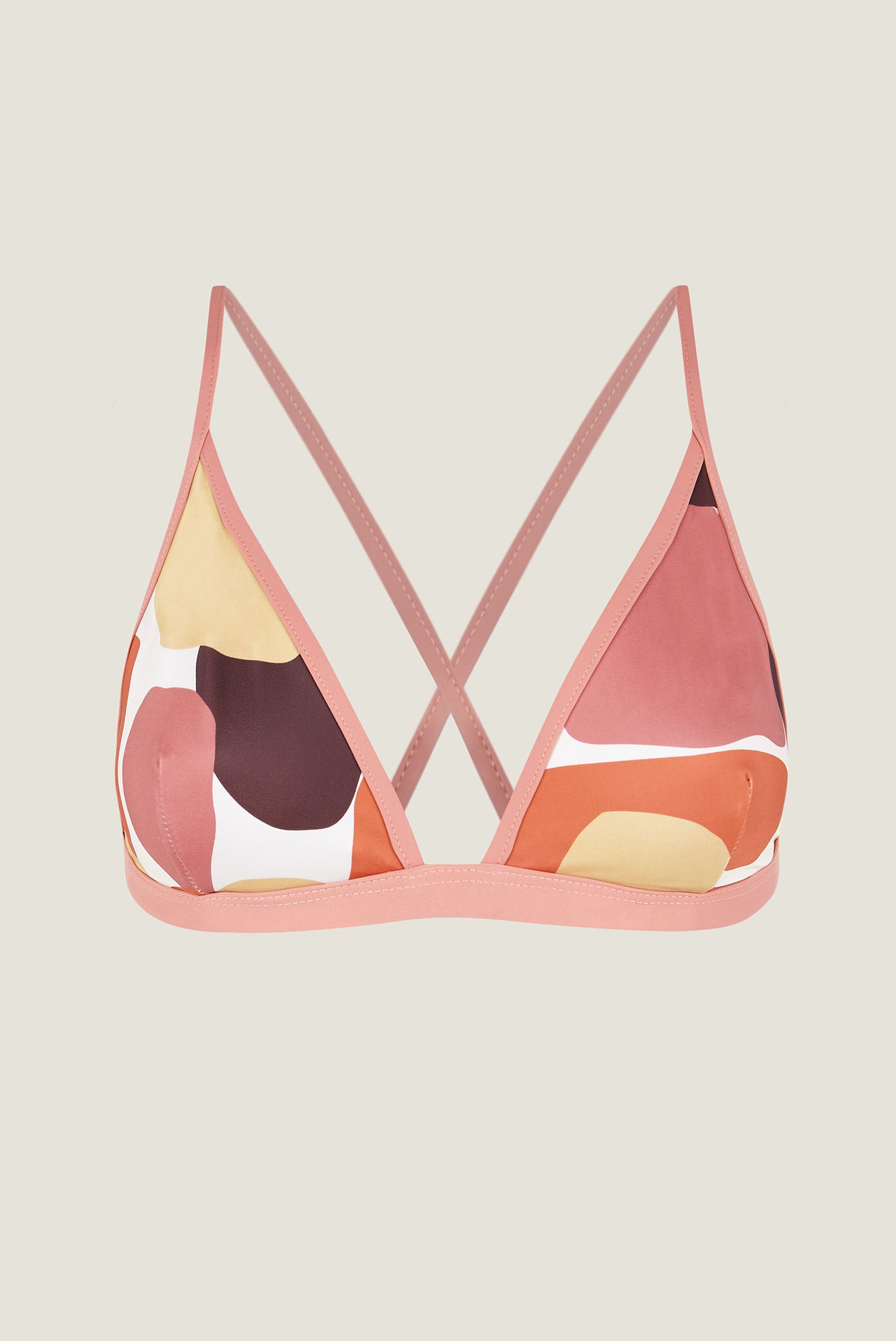 Bikini top triangulo estampado