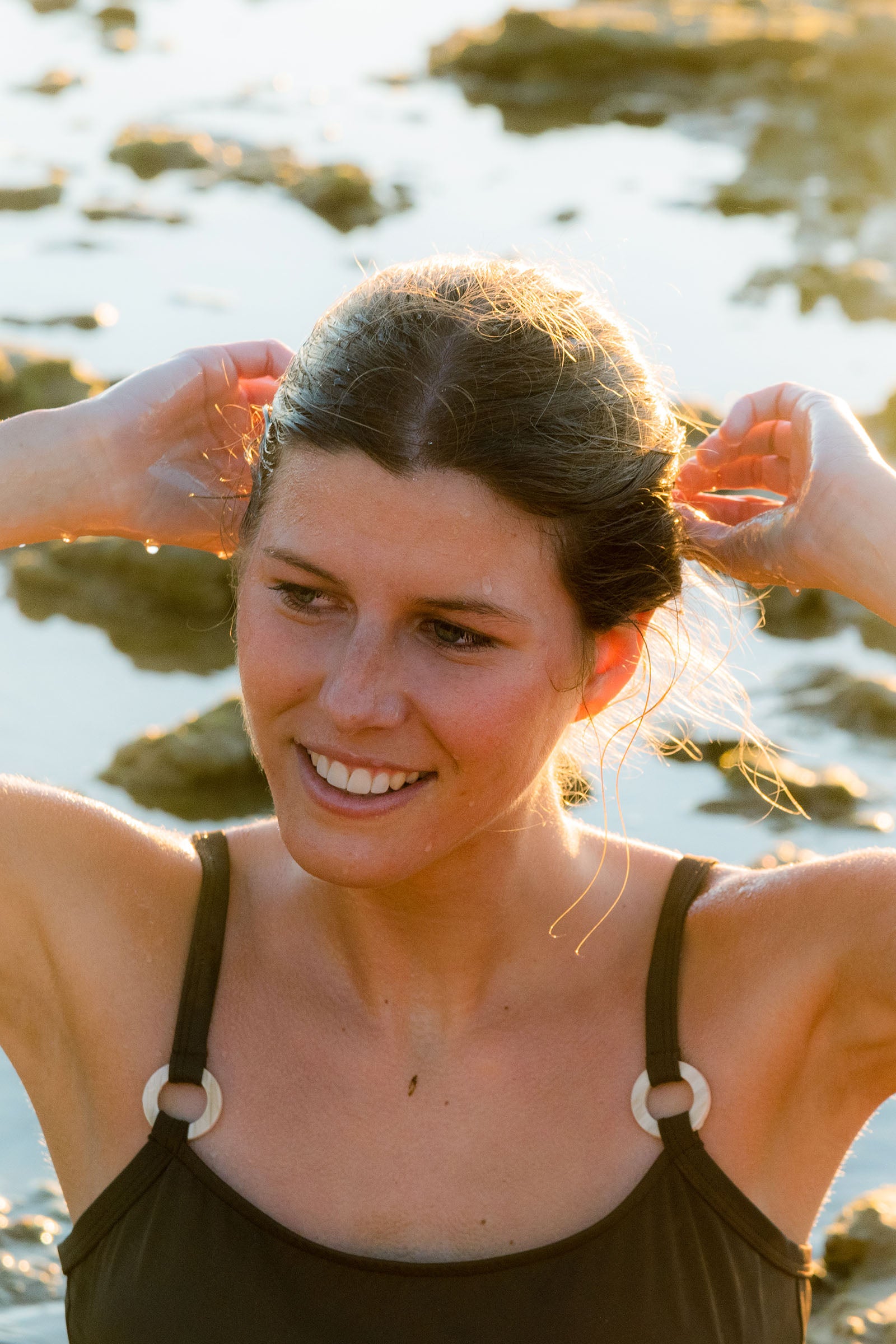 GUAMPA BROWN BIKINI TOP
