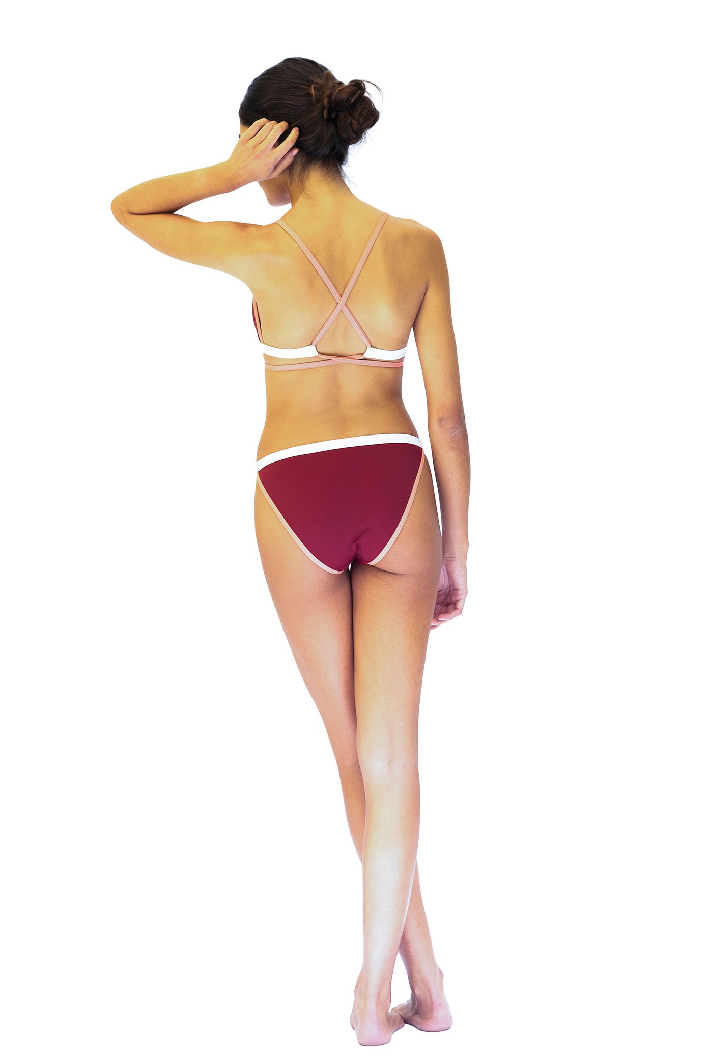 BIKINI TOP TRIÁNGULO BURDEOS