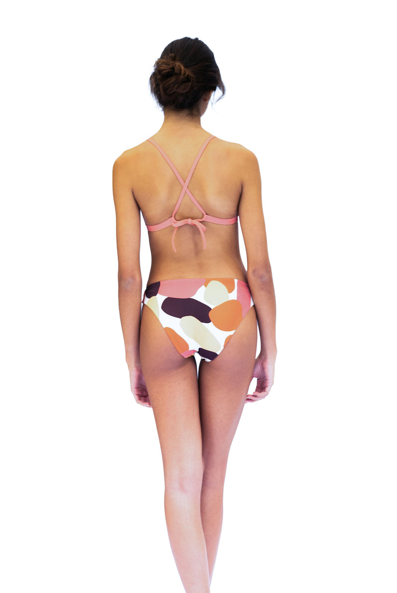 Bikini top triangulo estampado